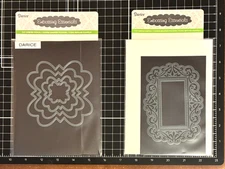Darice Embossing Essentials Die Sets NESTING FLORAL SHAPES or SCROLL FRAME