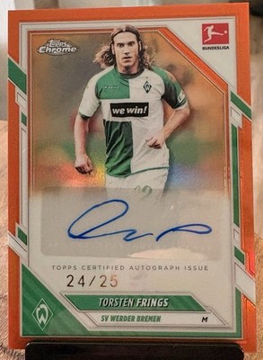 2025/26 Topps Bundesliga Chrome Torsten Frings Auto Orange /25