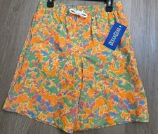 Ocean Gear Boys Swim Trunks L 10-12 Multicolor UPF 50 Swim Shorts NWT