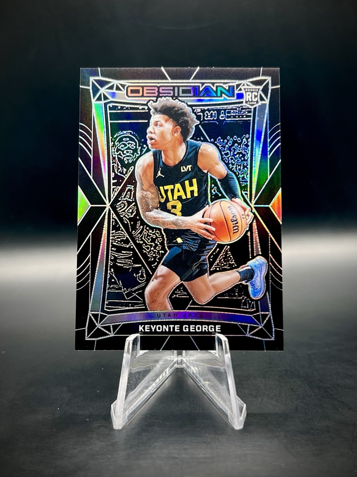 💛2023-24 Panini Obsidian #35 Keyonte George Silver Holo Prizm Rookie RC