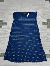 Madewell Skirt Womens 10 Blue White Midi New