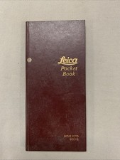 1980/81 Leica Pocket Book Camera/Lens Guide Hardcover - 124 Pages - Hove Foto