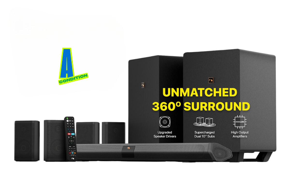 Nakamichi Shockwafe Ultra 9.2.4Ch 1300W Soundbar w Dolby Atmos, eARC + SSE Max A