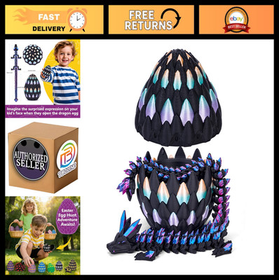 3D Printed Dragon Eggs for Easter Basket Stuffers | Prefilled Egg Hunt Toys for