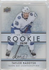 2021-22 Upper Deck Ovation UD Glass Rookies 316/349 Taylor Raddysh #GR-21 01ks