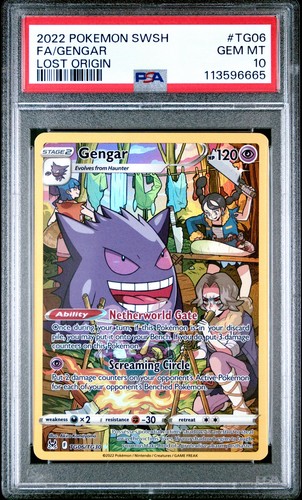 2022 POKEMON SWORD & SHIELD LOST ORIGIN #TG06 FULL ART/GENGAR PSA 10 | eBay