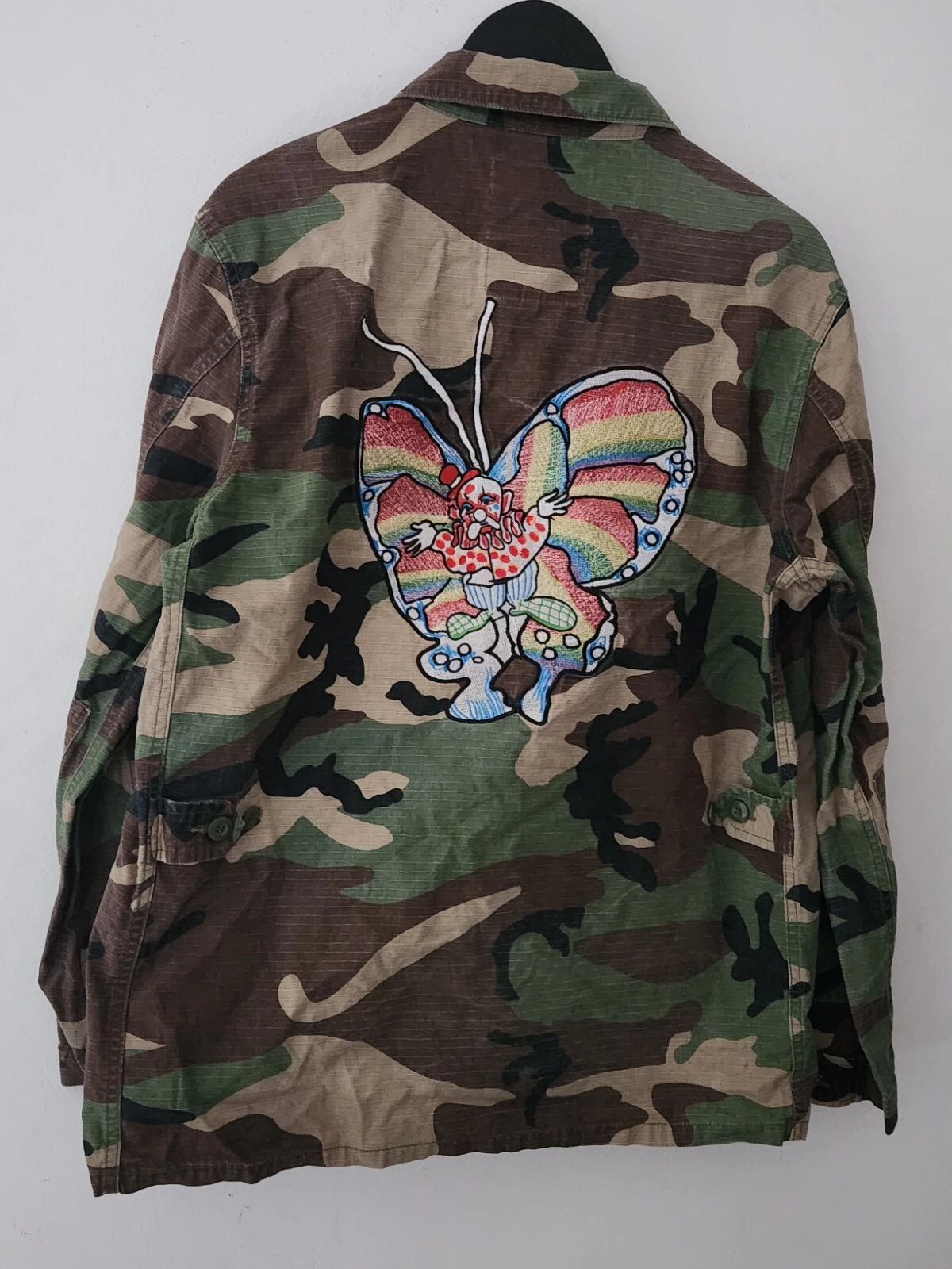 SS16 Supreme Gonz Papillon Veste L Large Camouflage Forêt Chemise Mark Gonzales