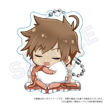 Hetalia World Stars Hug & Night Acrylic Key Chain Y Line Slovakia New