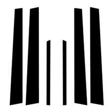 Fit For Honda Civic Sedan 2001-2005 Gloss Black Pillar Posts Window Cover Kit Fit For Honda Civic Sedan 2001-2005 Gloss Black Pillar Posts Window Cover Kit