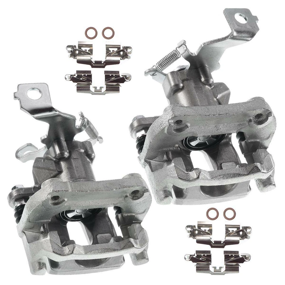 Pair Rear Disc Brake Caliper with Bracket for Scion tC 2011 2012 2013 2014-2016 - Image 3 of 4
