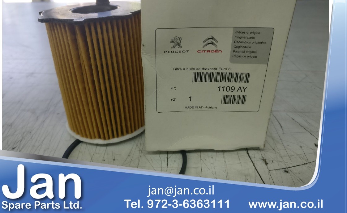 GENUINE PEUGEOT CITROEN FITS MOST 1.6 HDI 1.4 HDI OIL FILTER 1109AY 