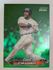 2024 Topps Stadium Club Chrome Cecil Fielder Green Refractor Parallel #133 Tiger