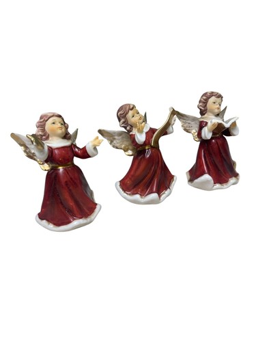 Bomboniera Battesimo Prima Comunione Angelo Ceramica 6,5x9 Stock 3 Pezzi - Foto 3 di 3