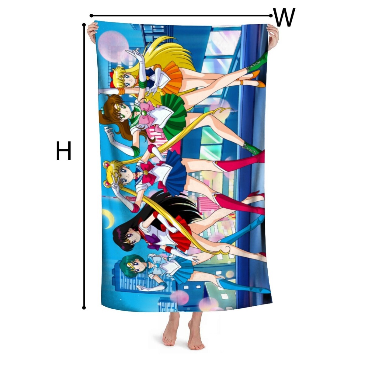 Sailor Moon Gifts Beach Towel for Women Girl Or Boys Birthday 30.7