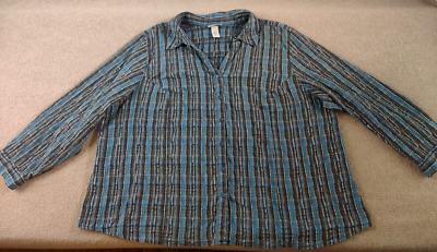 Blouse Liz&Me Platinum Collection - Taille 5X, Multicolore, Manches 3/4, Légère Et Stretch