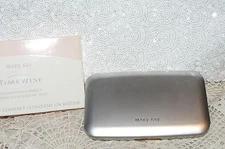 NIB Mary Kay Chestnut Bronze Foundation Silver Compact Mirror NIB New Sponge Kit