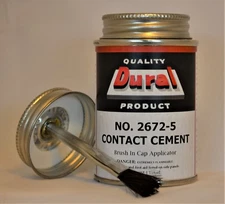 Dural No. 2672-5 Contact Cement Adhesive - 4oz. with Brush in Cap no CA