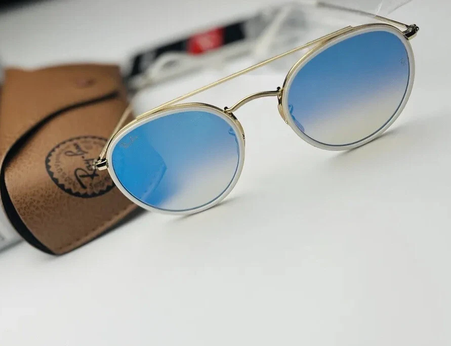 Neu Ray-Ban Round Double Bridge RB3647N Sonnenbrille  - Bild 4 von 4