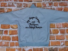 Chevignon 57 Vintage Jacket Relay Champs Light Ice Aqua Blue Size: M Tip Top