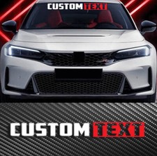 Custom Text 2 Color Personalized Windshield Banner Decal Sticker Jdm Car Truck