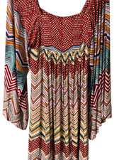 Analili Babydoll Tunic Blouse Long Sleeve or  Dress Size 1X