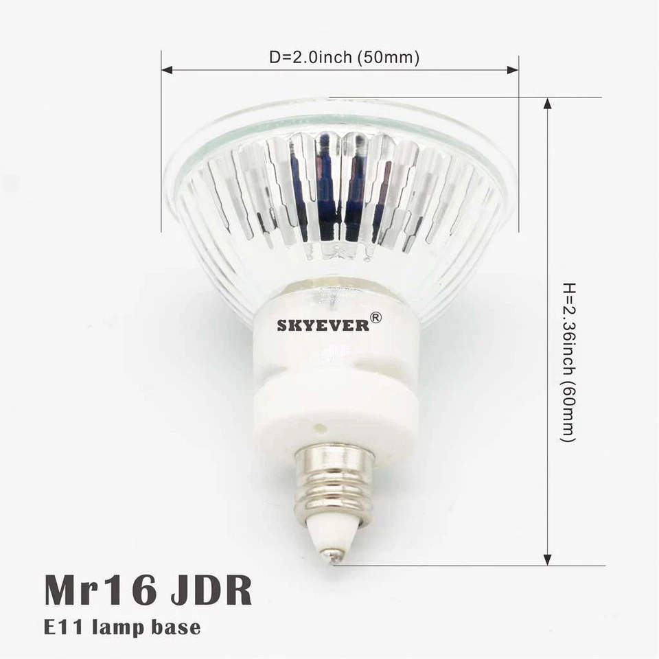 10 Pcs JDR Led Spot Light Bulb E11 5W 110V 220V Dimmable Eq to 40W Halogen Lamp - Image 3 of 4