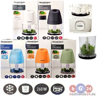 Multizerkleinerer 260W Zerkleinerer Mixer mit Turbotaste Schlagscheibe