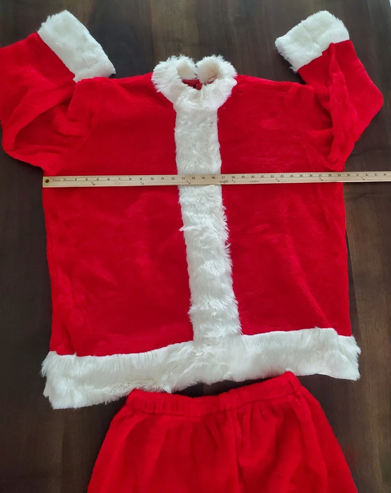 Fantasia de Papai Noel Vintage por Rubies Costume Co. Richmond Hill, Nova York 2 peças - Imagem 3 de 4