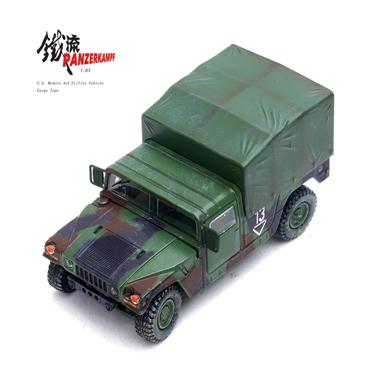 Panzerkampf 1/64 U.S. Army 1st Armored Division Artillery Humvee Carriers Model - Image 2 of 4