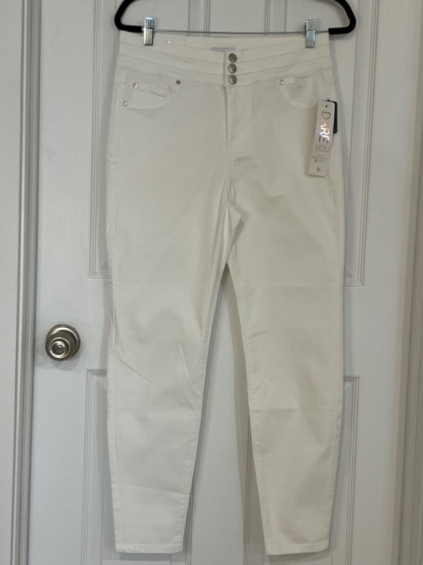 Celebrity Pink brand white denim skinny jeans size 11 / 30 NEW NWT MINT! 