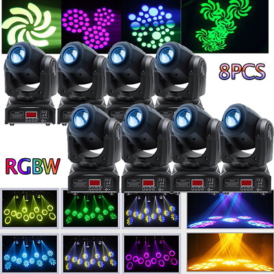 80W Moving Head LED DMX Bühnenlicht DJ Partylicht 8 Muster 8 Farben Disco Licht