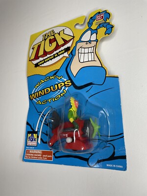 テレビ wakky Vtg New In Package 1995 The Tick Wacky Windups Action Bandai Fox