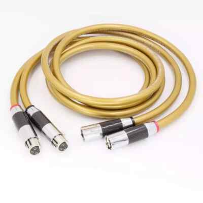 Pair HiFi OCC Copper Audio Balanced Cable XLR Male To Female Interconnect Wires