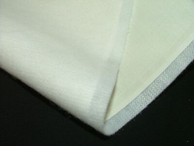 Bonded Gardine Einlagestoff mit 100% Elfenbein Satin Futter 10 Meter Rolle