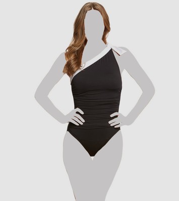 ralph lauren one shoulder swimsuit