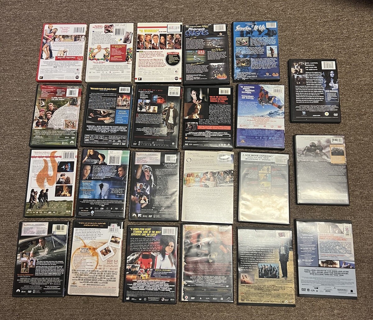 Used dvd movies lot - 63 DVD's Comedy, Horror, Action, Drama
