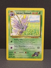 Sabrina's Venomoth Pokemon Card 34/132 Gym Heroes Unlimited WOTC Vintage TCG on eBay