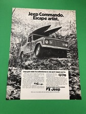 Jeep Commando Original Vintage Print Ad Advertisement Jeep Commando Original Vintage Print Ad Advertisement