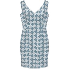 Tory Burch Brooklyn Lace over Seafoam Sheath Dress Size 6