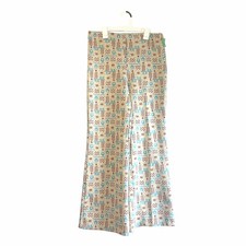 Vintage Southwest Print Flare Pants Boho Retro Festival Bell Bottoms Size 10