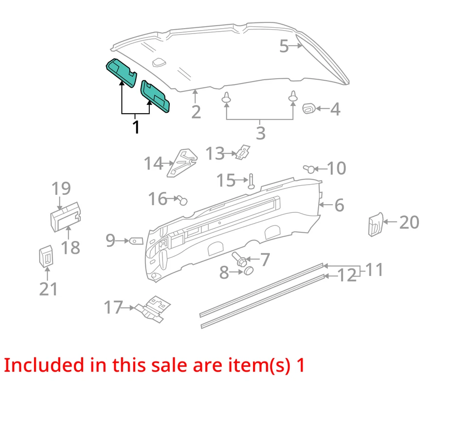 Espejo parasol izquierdo gris parasol para conductor Dodge Caravan 2006-2007 F754Z Foto 3 de 4