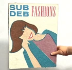 Vintage 1960s Mattel Barbie "SUB DEB FASHIONS MAGAZINE" Cardboard Accessory EXC