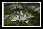 US CAPITOL WASHINGTON DC AERIAL VIEW POSTCARD