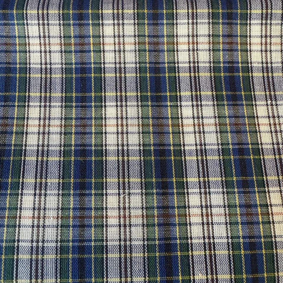 Tela vintage con patrón de cuadros escoceses de tartán de 1 1/4 yarda x 5 pulgadas de ancho Foto 2 de 3