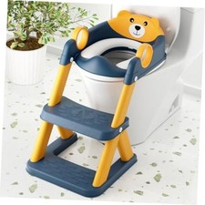 Toilet Seat, Potty Training Seat for Toddler, Upgraded 2-in-1 Potty BlueYellow