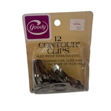 VTG 1977/1982 GOODY 12 Contour CLIPS 7912 USA NOS Stainless Steel Fast Shipping