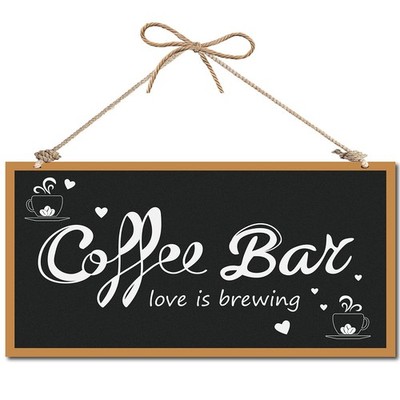 Kaffeebar Dekoratives Holzschild Wohnkultur Holzschild Plaque Hängende Wandku...