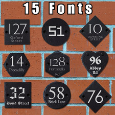 Targa Insegna Cancello Personalizzata Casa Ardesia Naturale Numero Porta Targa Nome Rustico