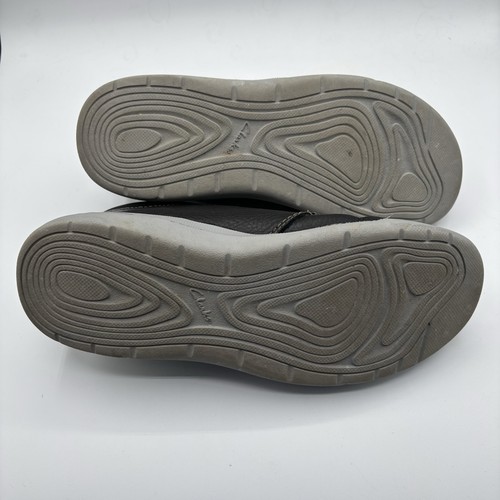 Clarks Driftway Mid Chukka Boots Shoes Men’s 9 Black Leather Casual Comfort - Picture 9 of 9