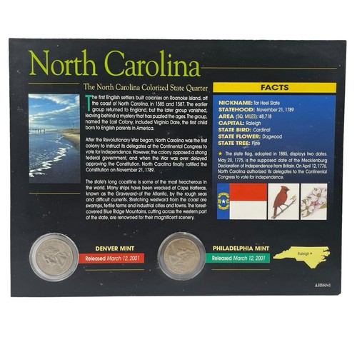 The American Historic Colorized State Quarters North Carolina AHS8041, Unsealed - Picture 2 of 3